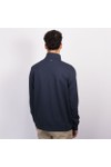 Hackett Mens Blue Heritage Ess Badge 1/4 Zip Sweatshirt