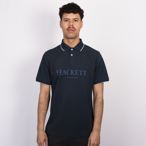 Hackett Mens Blue Heritage Ess Polo