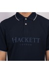 Hackett Mens Blue Heritage Ess Polo