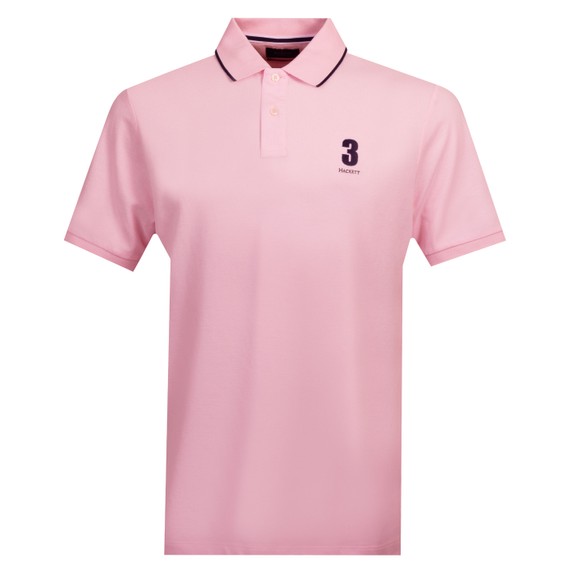 Hackett Mens Pink Heritage NBR Polo
