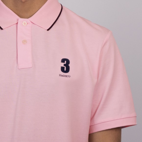 Hackett Mens Pink Heritage NBR Polo main image