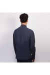Hackett Mens Blue Essential Garment Dyed Linen Shirt