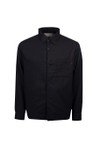 Replay Mens Black Linen Cotton Overshirt