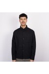 Replay Mens Black Linen Cotton Overshirt