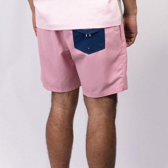 Hackett Mens Pink Heritage Number Swim Shorts main image