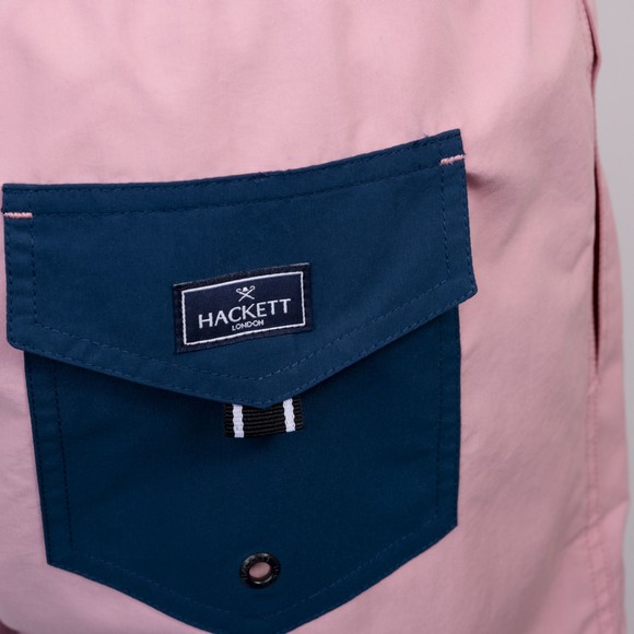 Hackett Mens Pink Heritage Number Swim Shorts main image