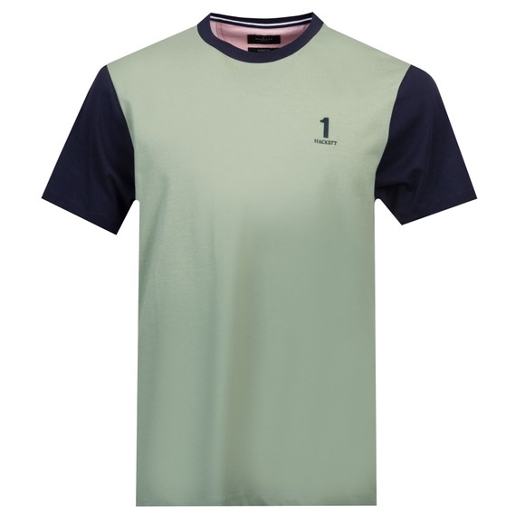 Hackett Mens Green Heritage Number Multi T Shirt