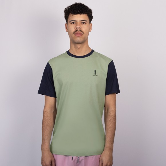 Hackett Mens Green Heritage Number Multi T Shirt
