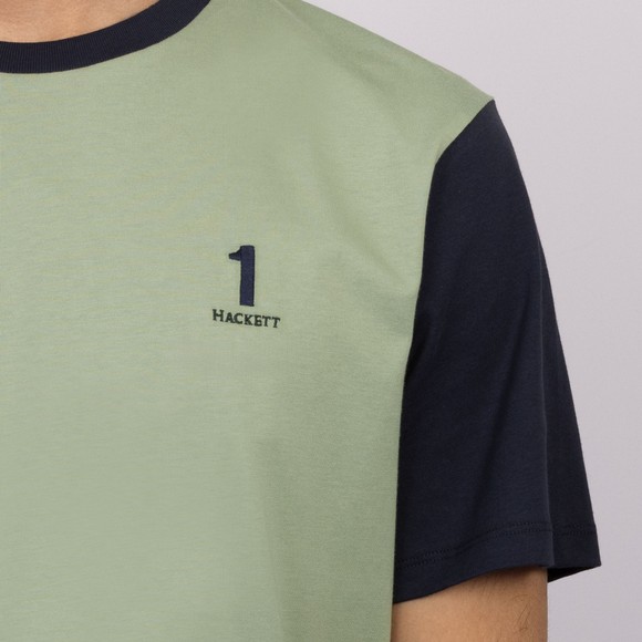 Hackett Mens Green Heritage Number Multi T Shirt main image