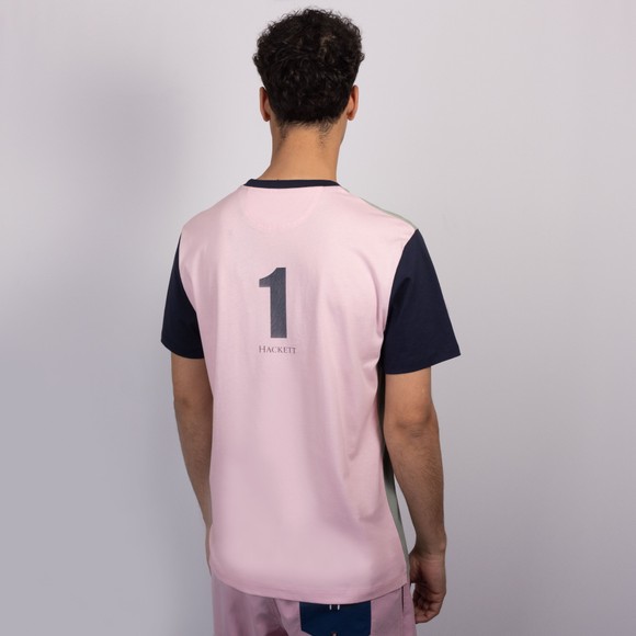 Hackett Mens Green Heritage Number Multi T Shirt main image