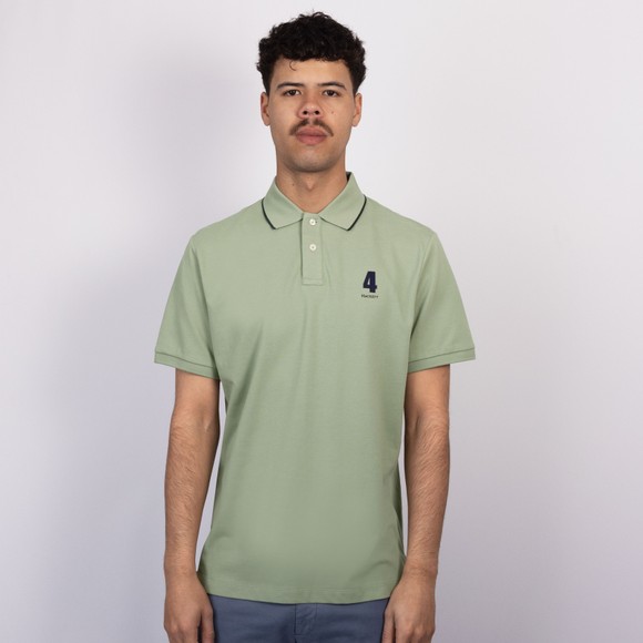 Hackett Mens Green Heritage NBR Polo