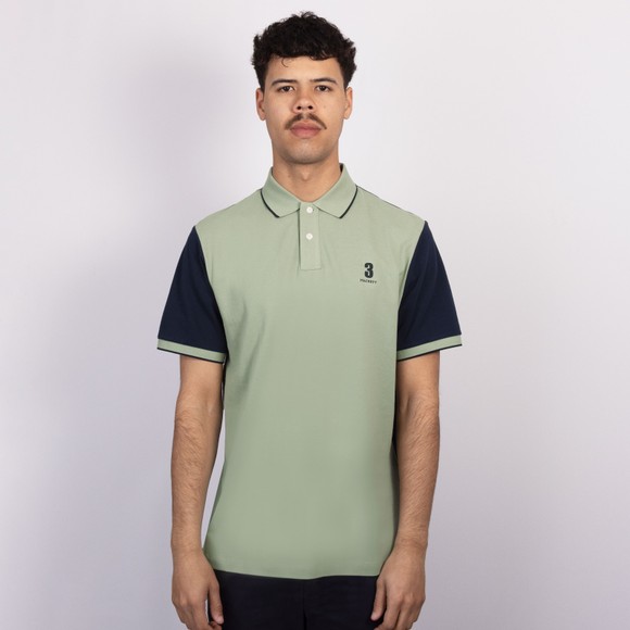 Hackett Mens Green Heritage NBR Polo
