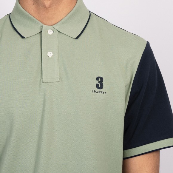 Hackett Mens Green Heritage NBR Polo main image