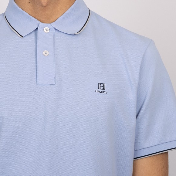 Hackett Mens Blue Heritage H Tipped Polo main image