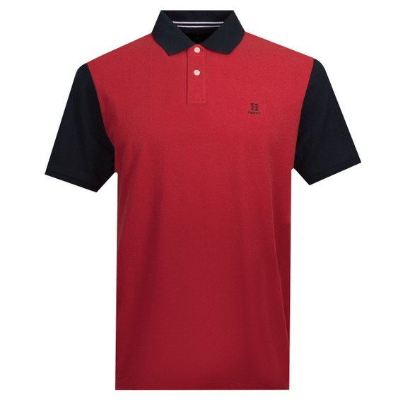 Hackett Mens Red Heritage H Multi Polo