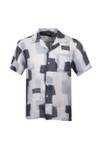 Oliver Sweeney Mens Grey Meada Riviera Linen Short Sleeve Shirt