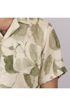 Oliver Sweeney Mens Green Meada Riviera Linen Short Sleeve Shirt