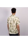 Oliver Sweeney Mens Green Meada Riviera Linen Short Sleeve Shirt