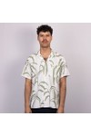 Oliver Sweeney Mens Green Ravenshead Print SS Riviera Shirt