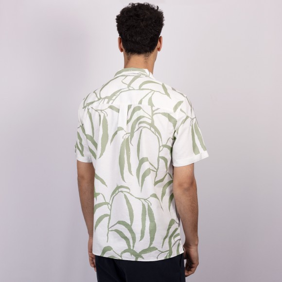 Oliver Sweeney Mens Green Ravenshead Print SS Riviera Shirt main image
