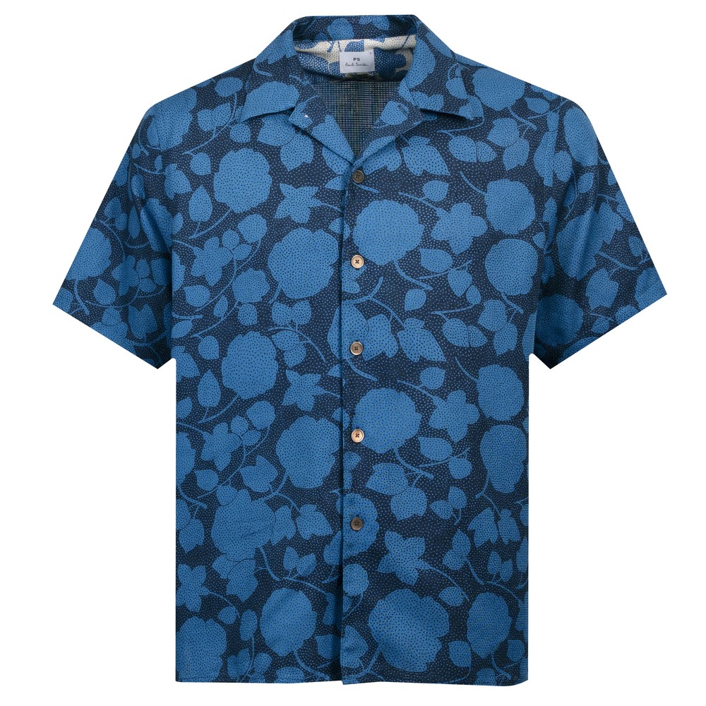 Floral Riviera Collar S/S Shirt