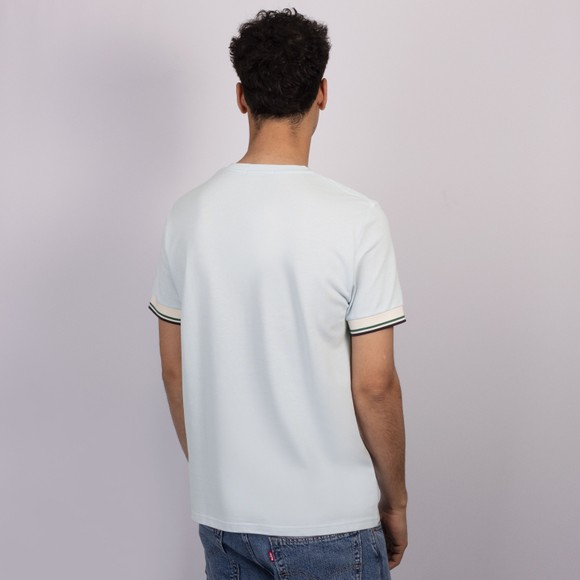 Fred Perry Mens Blue Twin Tipped Cuff T-Shirt #4