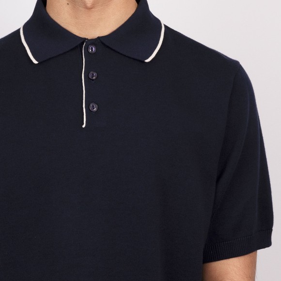 Pittari Mens Blue SS Tipped Polo Shirt main image