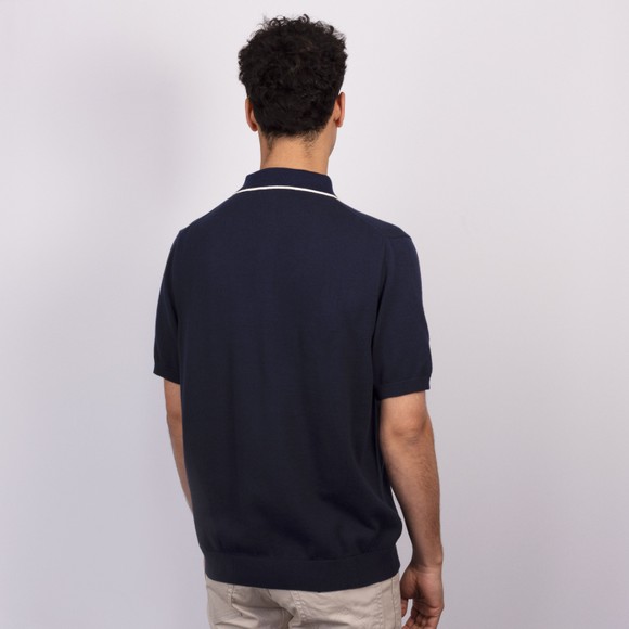 Pittari Mens Blue SS Tipped Polo Shirt main image