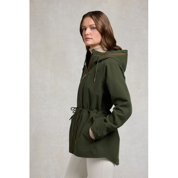 Holland Cooper Womens Green Country Parka Jacket #4