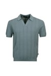 Oliver Sweeney Mens Blue Hundon Knitted Polo