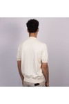 Gran Sasso Mens Off-White Knitted Short Sleeve Polo Shirt