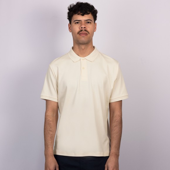 Gant Mens Off-White Interlock Polo Shirt