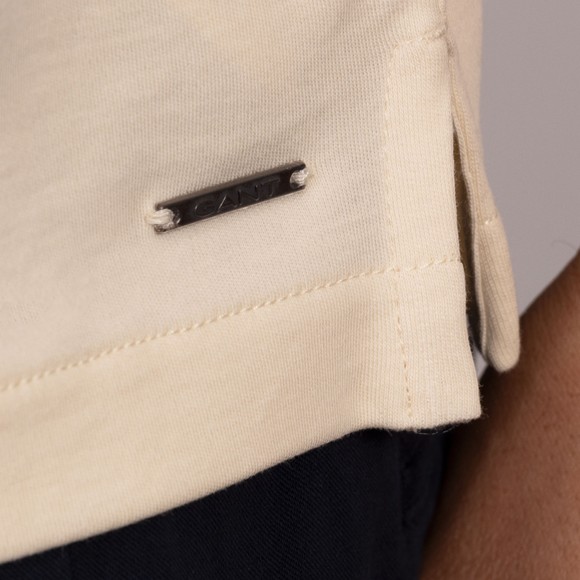 Gant Mens Off-White Interlock Polo Shirt main image