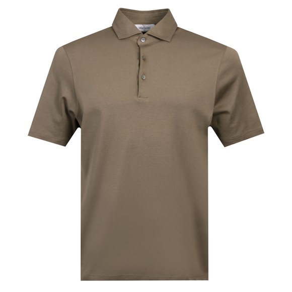 Gran Sasso Mens Off-White Jersey Polo Shirt