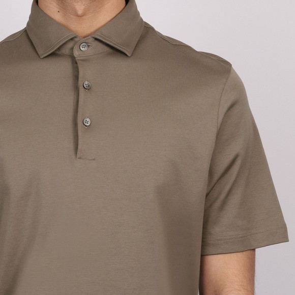 Gran Sasso Mens Off-White Jersey Polo Shirt main image