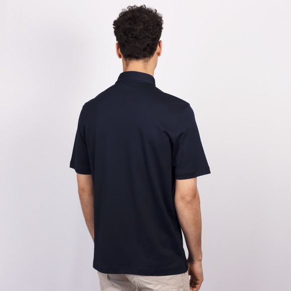 Gran Sasso Mens Blue Knitted Short Sleeve Polo Shirt main image