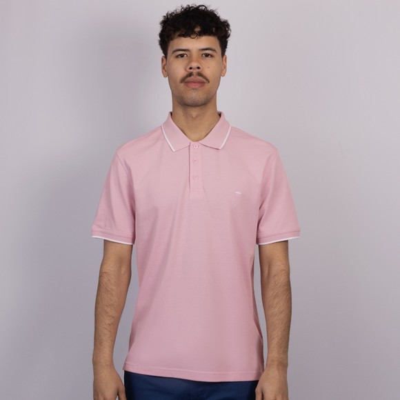Fynch Hatton Mens Pink Tipped Polo