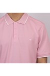 Fynch Hatton Mens Pink Tipped Polo