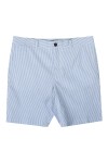 Oliver Sweeney Mens Blue Sistelo Seersucker Short
