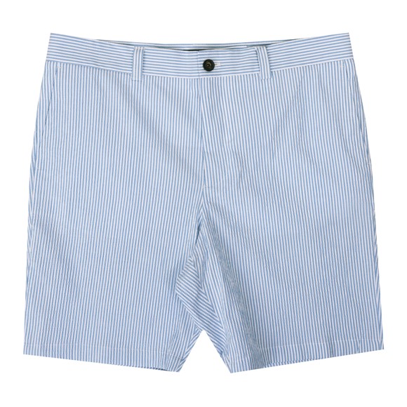 Oliver Sweeney Mens Blue Sistelo Seersucker Short