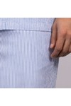 Oliver Sweeney Mens Blue Sistelo Seersucker Short