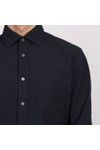 Hartford Mens Blue Paul Seersucker Shirt