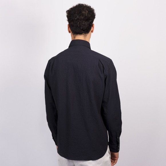 Hartford Mens Blue Paul Seersucker Shirt main image