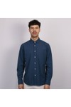 Hartford Mens Blue Paul Seersucker Shirt