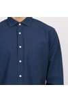 Hartford Mens Blue Paul Seersucker Shirt