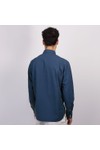 Hartford Mens Blue Paul Seersucker Shirt