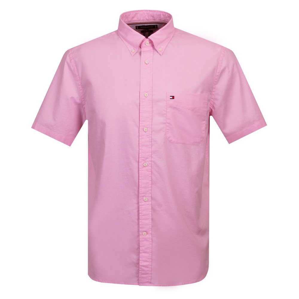 Light Oxford Solid Short Sleeve Shirt