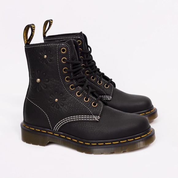 Dr. Martens Womens Black 1460 Pascal Flower Boot #2