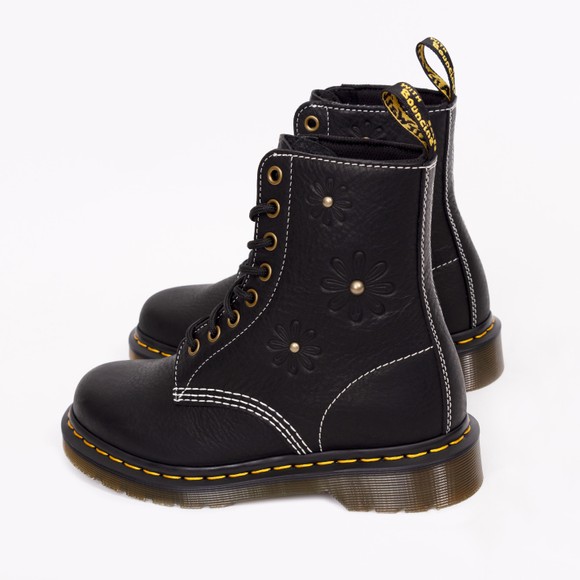 Dr. Martens Womens Black 1460 Pascal Flower Boot #3