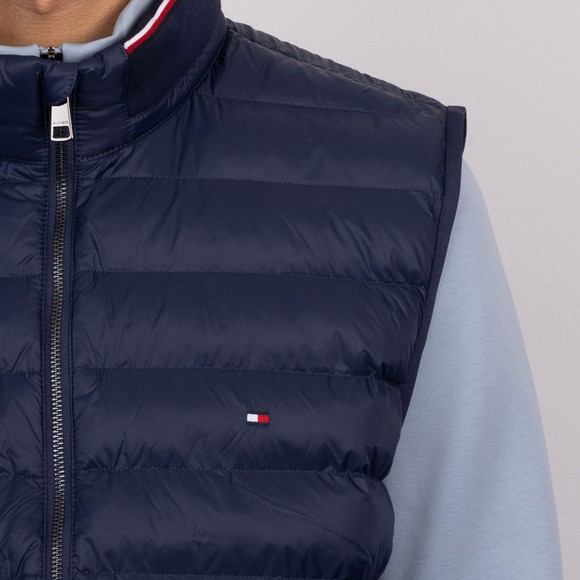 Tommy Hilfiger Mens Blue Mixed Media Essential Gilet main image